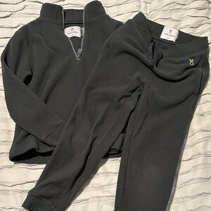 Dudley Stephens- kids dark grey Fleece Pullover and Joggers Set